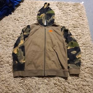 Boys Nike Camo Zip up